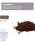 Coco Coir Organic Top Soil for Indoor and Outdoor Plants from a 4 Brick Pack that Expands to 10 Gallons, shown in pile and brick form.