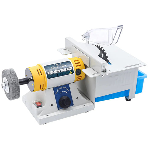 Polishing And Grinding Machine For Jewelry And Lapidary Tabletop Rock Saw Jade Cutter And Jewelry Cutting Tool 320W