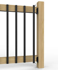 25 Pack Deck Balusters With End Caps And Screws 32.25 Inch Rectangle Stair Railing Spindles Kit for decks and porches