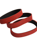 High Friction Red Rubber Drive Belt With Grooves For Fast Card Feeder And Auto Counter Machines, Built For Smooth Power Transmission, Stable Operation, Durable Conveyor Belt, Size 950-200-7mm red grooved belt
