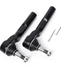 Two Piece Front Outer Tie Rod End Set Fits 2004 2012 Malibu Plus 2005 2010 Pontiac G6 And 2007 2008 Saturn Aura Heavy Duty High Strength Steel With Solid Mount Bracket Durable Smooth Steering Easy Install Drop In Ready, pair with cotter pins