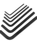 Premium Hex Key Wrench Set With Clear Metric Markings For Bike Repair And Furniture Assembly. black carbon steel Allen keys