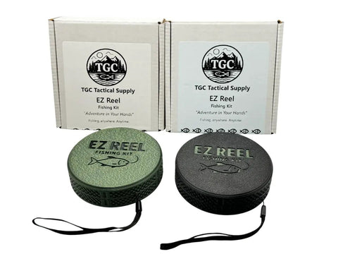 Grab-and-Go Pocket Size Handline Fishing Kit With 60 Ft Braided 15 Lb Line Ultra Portable Rodless Reel Complete Outdoor Set