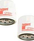 Lube Spin On Filter For Cummins Onan Engines 122 0833 Pack Of 2 LF3591 Replacement shown in white spin-on design