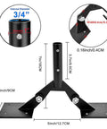 Adjustable Weather Vane Roof Mount Bracket For Weathervanes Fits Up To Three Quarter Inch Poles Carbon Steel Heavy Duty Kit