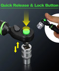 Ultra Precise Mini 1/4 Inch Torque Wrench For Bike, quick release and lock button shown with 1/4-inch socket