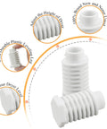 49621 PS1609293 Dryer Leveling Feet Pack Of 4 Replacement Kit For Whirlpool Dryers showing adjustable plastic parts