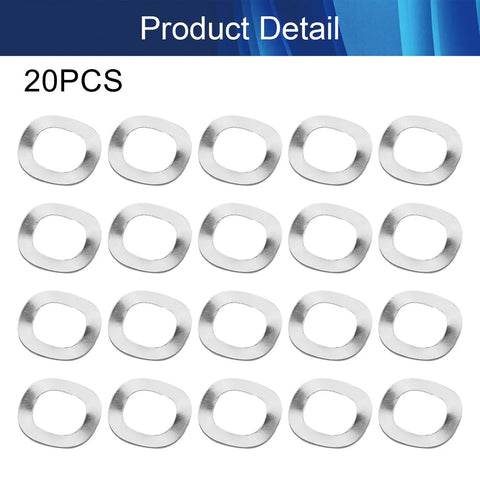 20 Pack Heavy Duty Wave Spring Washers 8 Mm Inner Diameter By 13 Mm Outer Diameter built tough shown in a grid layout.
