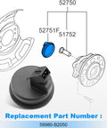 Heavy Duty Rear Hub Bearing Coupled With Abs Speed Sensor Direct Bolt On Installation For Kia Soul And Soul Ev Years 2014 To 2019, black ABS housing with 2-pin design.