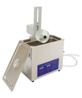 Pxolerig 6.5L Commercial Vinyl Record Cleaner With Adjustable Timer And Temp Control Digital Led Display showing stainless steel tank and digital controls.