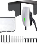 Badass EV Charger Roof Cover Super Heavy Duty Stainless Steel Weatherproof Protector with accessories and wall mount install kit.