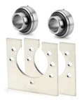 1 Inch Live Axle Bearing Kit For Go Karts Mini Bikes Trikes And Off Road ATVs With 3 Hole Flangette Mount Hangers Durable Upgrade