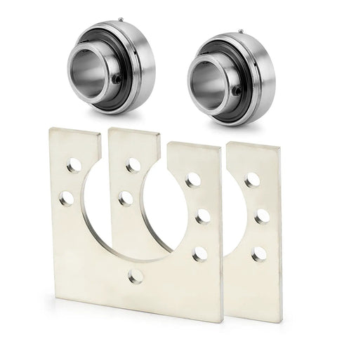 1 Inch Live Axle Bearing Kit For Go Karts Mini Bikes Trikes And Off Road ATVs With 3 Hole Flangette Mount Hangers Durable Upgrade