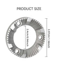 40Mm Grinder Burrs Set And Metal Cutter Disc For Bean Processing, stainless steel coffee grinder part with size dimensions shown