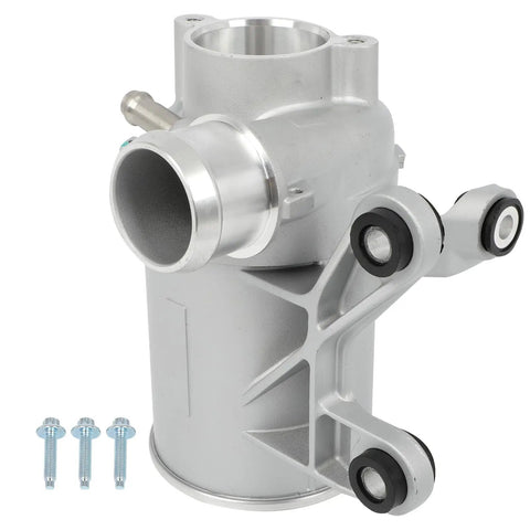 Slick And Heavy Duty Electric Water Pump Swap Out A2742000107 For Mercedes Benz C250 C300 E200 E250 Slk300 2013 To 2019 with mounting brackets.