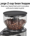 Electric Burr Coffee Grinder With Large 16 Ounce Hopper And 18 Precision Grind Settings For Espresso To French Press Perfect For Coffee Lovers And Spices Grinds Exactly The Amount You Need From 2 To 14 Cups with bean hopper