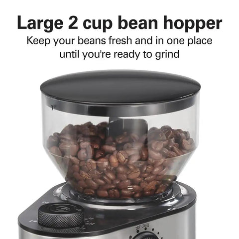 Electric Burr Coffee Grinder With Large 16 Ounce Hopper And 18 Precision Grind Settings For Espresso To French Press Perfect For Coffee Lovers And Spices Grinds Exactly The Amount You Need From 2 To 14 Cups with bean hopper