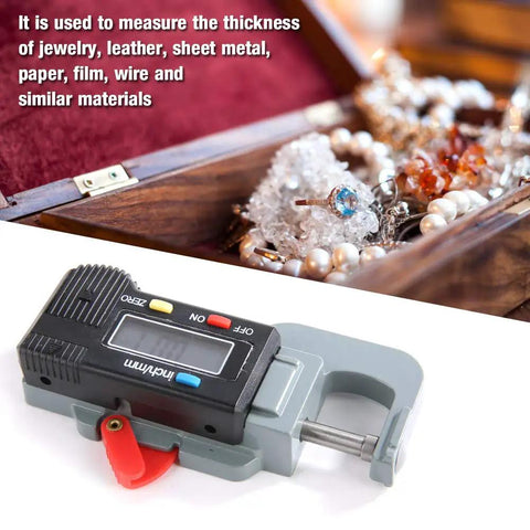 Built Tough Digital Thickness Gauge With Huge Backlit LCD Screen And Spot On Accuracy Plus Instant Zero Reset Smooth Reading Tool Nailed It For Jewelry Pearls And Fast Shop Floor Checks