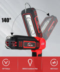 Cordless LED Work Light 2500 Lumens With Three Heads 2 Modes Milwaukee 18V Compatible No Battery Included Portable Inspection Light With Hook For Car Repair Shop Camping And Outdoor Use Beast Bright