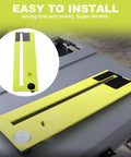 Throat Plate 089240035702 Fits RTS12 RTS23 Table Saw Replacement Part Dado Throat Plate in yellow on tabletop