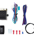 12V Linear Actuators Wiring Kit With 2 Way Rocker Switch Relays, multicolored wires, connectors, and black switch visible