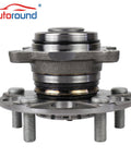 Front view of Rear Wheel Hub And Bearing Assembly 512257 for Honda Civic 2006-2011 LX DX GX 5 Lug with ABS Compatible Replacement Part