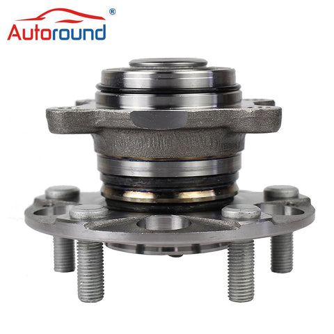 Front view of Rear Wheel Hub And Bearing Assembly 512257 for Honda Civic 2006-2011 LX DX GX 5 Lug with ABS Compatible Replacement Part