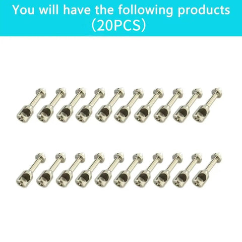 20Pcs 316 Stainless Steel Wishbone Inserts For Spearfishing And Speargun Bands Durable Divers Accessory Fits Braided Wire Up To 2mm Compact And Lightweight For Easy Carry displayed on a white background