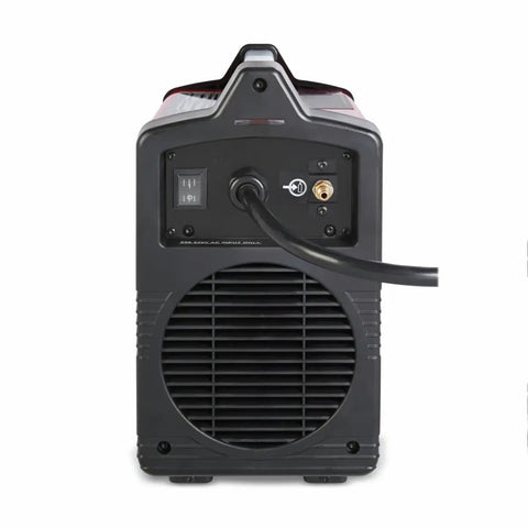 Back view of Lincoln Tomahawk 30 Air Handheld Plasma Cutter with connections and fan vent visible