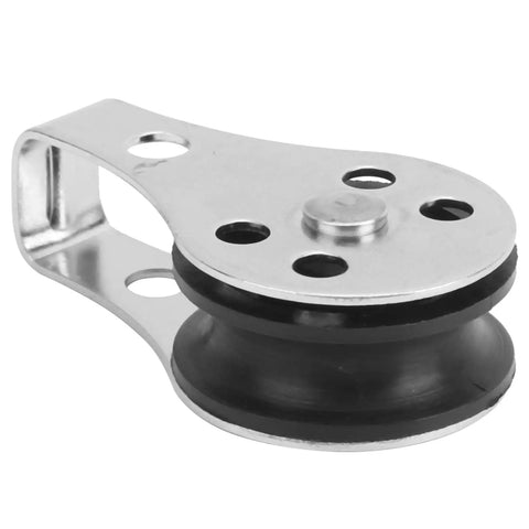 Two Pack 25mm Stainless Steel Bearing Wheel Pulley for Marine Rope Towing Kayak and Sailing Heavy Duty Rust Resistant 304 SS