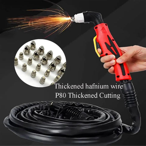 Pro Grade Plasma Cutter Torch Tips And Electrodes Kit For 20-100A Cutting with nozzle tips and ceramic consumables for 40mm cut