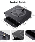 Metal Center Console Hidden Organizer for Jeep Wrangler JL JLU 2018 to 2026 and Gladiator JT 2020 to 2026 dimensions and features