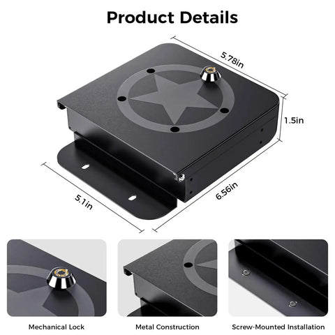 Metal Center Console Hidden Organizer for Jeep Wrangler JL JLU 2018 to 2026 and Gladiator JT 2020 to 2026 dimensions and features