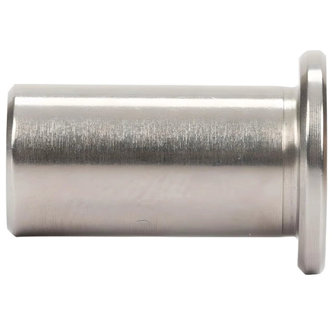 Metal bearing sleeve, silver cylindrical with flange, side view for Crathco Grindmaster 3220, pack of 6