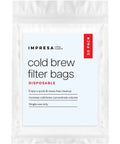 Disposable Cold Brew Filter Bags For Iced And Batch Coffee Easy Brew No Mess Rip Resistant Paper Filters Compatible With Toddy Cold Brew Maker Eleven And A Quarter Inch By Thirteen Inch White Pack Of Thirty shown in packaging.