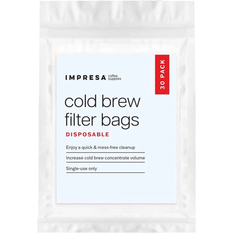 Disposable Cold Brew Filter Bags For Iced And Batch Coffee Easy Brew No Mess Rip Resistant Paper Filters Compatible With Toddy Cold Brew Maker Eleven And A Quarter Inch By Thirteen Inch White Pack Of Thirty shown in packaging.