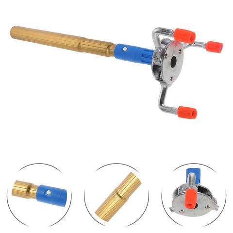 Heavy Duty Aluminum Alloy Smoke Sensor Disassembler Tool For Office Checks With Slick Transducer Wrench, showing detachable head and handle.