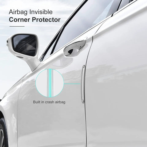 Clear Silicone Furniture Bumpers Stick On Wall Protectors for Cabinets Doors Drawers Cars and Shower Panels shown on car