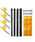 Badass Mini Metal Lathe Boring Bar Set With Versatile Shank Tool Holders And CCMT Carbide Turning Inserts for steel cutting and machining.