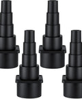 Four Pack Vacuum Hose Adapters Set For Universal Tool Attachments And Dust Collection, DIY Ready And Easy Fit For Power Tools
