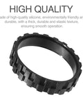 Close-up of anti-slip tire from 2 Piece Replacement Tire Set For Roomba S9 J7 500 600 700 800 900 E And I Series Robots Anti Slip Wheel Tires