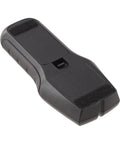 Close-up of Wall For Stud Finder Sensor With Backlight Display For Wood Center Metal AC, showing sleek black design and textured grip.