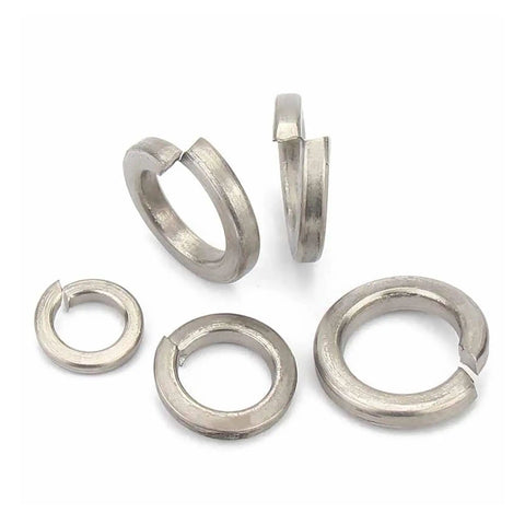 Heavy Duty Spring Lock Washers for Industrial Fasteners in M2 TA2 and M24 Sizes, Corrosion Resistant, Precision Smooth Surface Burr-Free
