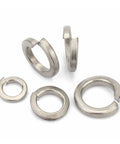 Lock Washers Set Built Tough For Heavy Duty Anti Loosening Assorted Sizes M2 Through M24 GB93 TA2 Metal High Precision Burr Free Surface