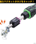 Engineer mini screw catch DR-29P, hot pink, set of 3, attached to screwdriver bit catching screws
