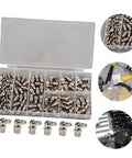 Grease Fitting Kit With Straight Nozzles Nickel Coated Zerk Fittings Assortment For Bearings And Components Easy Install