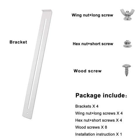 Drawer Repair Kit For Wooden MDF Chipboard Drawers Reinforcement Heavy Duty Steel Hardware Cabinet Support Includes Screws