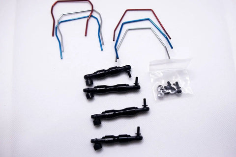 Full Sway Bar Set Black For 1/10 Scale RC Slash Rustler Stampede Off Road Upgrade Pro Grade Durable Suspension Accessories