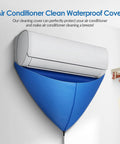 Waterproof Air Conditioner Cleaning Bag for Wall Mounted Mini Split Units, Heavy-Duty EVA Cover With 2m Hose, Style A Blue