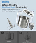 All-In-One Baby Food Maker Steamer And Blender For Kid-Friendly Homemade Meals with stainless steel construction details